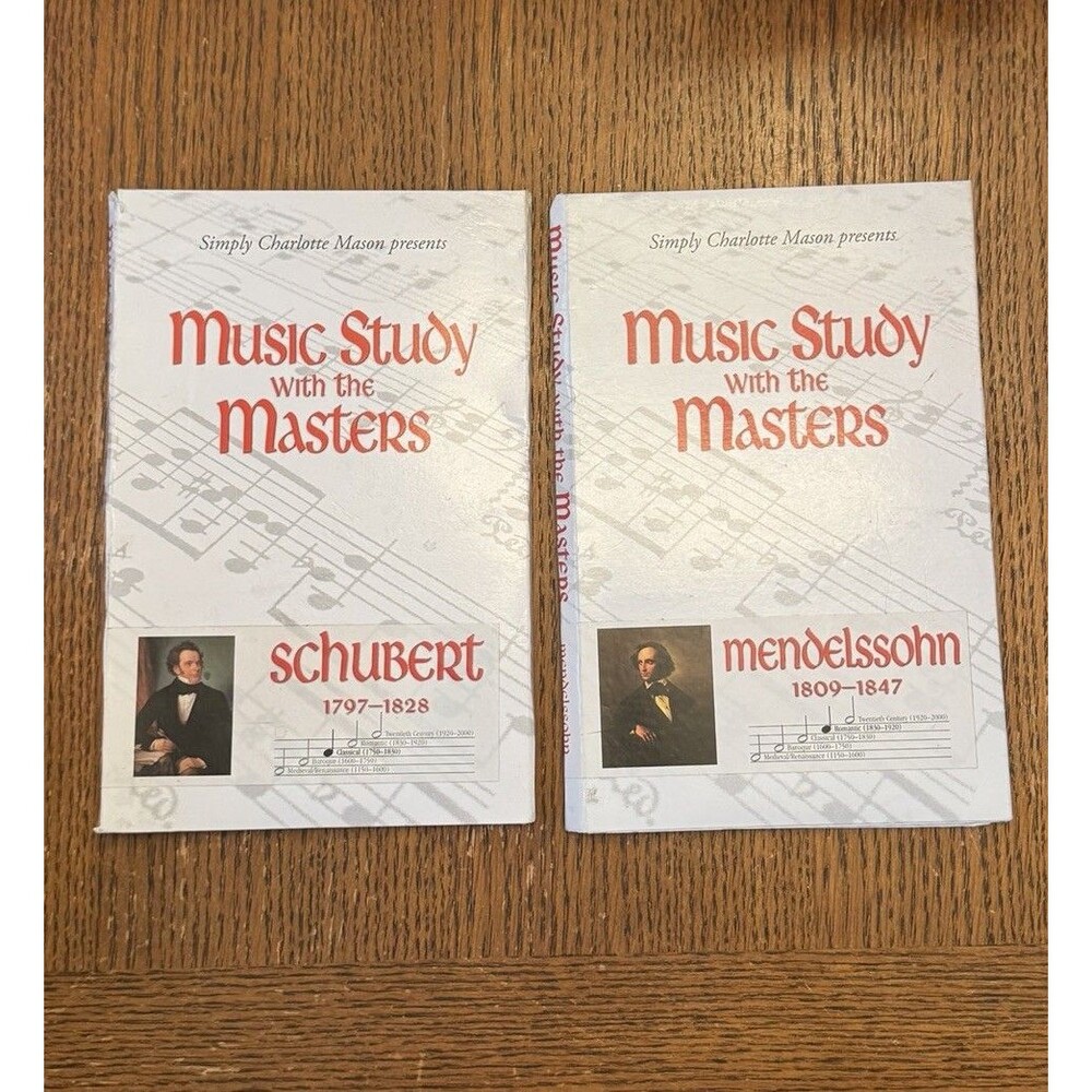 Simply Charlotte Mason Music Study With Masters Schubert Mendelssohn CDs Books